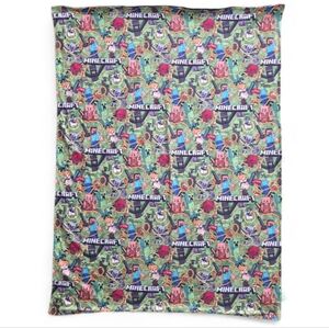 Minecraft Minky Dot Toddler Blanket